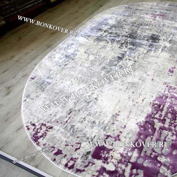 Ковер Турция Современный Дизайн 21 Сиреневый Овал