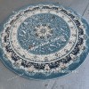 Турецкий Ковер Для гостиной New дизайн 381 Синий Круг